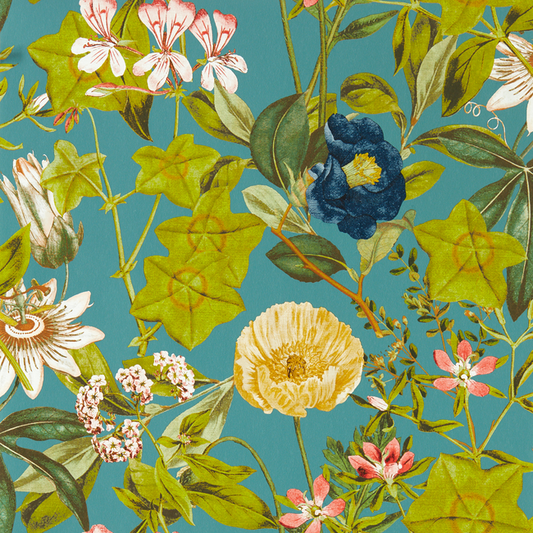 Clarke & Clarke - Passiflora - Chambray wallpaper - W0143/01.CAC.0