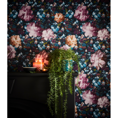 Clarke & Clarke - Camile - Midnight wallpaper - W0148/01.CAC.0