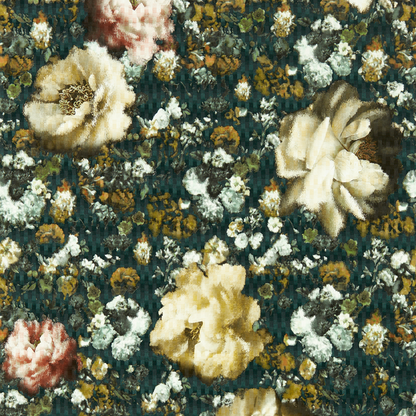 Clarke & Clarke - Camile - Teal/Spice wallpaper - W0148/03.CAC.0