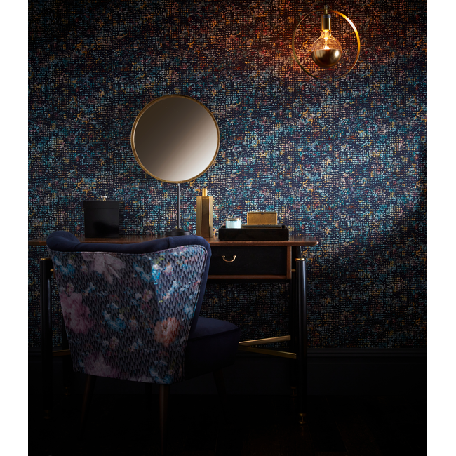 clarke & clarke - scintilla - midnight wallpaper - w0154/01.cac.0