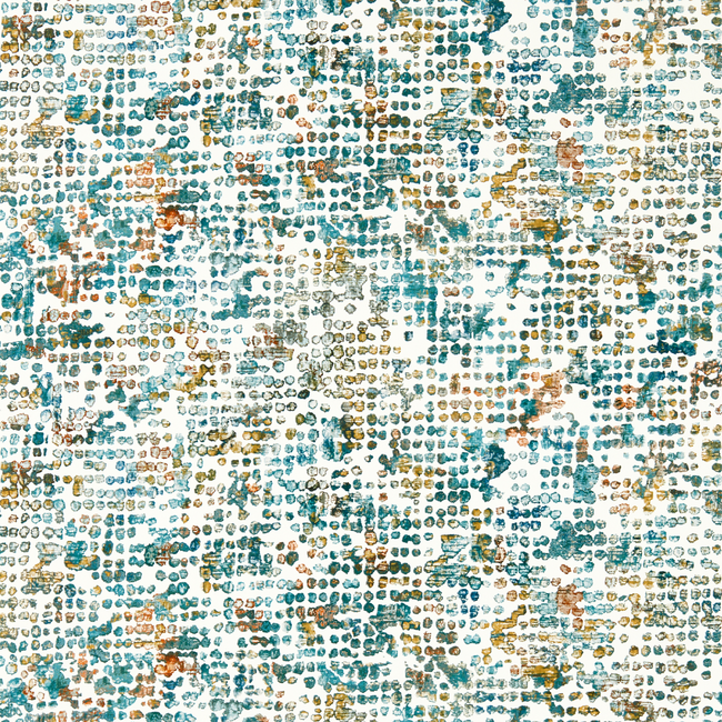 clarke & clarke - scintilla - teal/spice wallpaper - w0154/04.cac.0