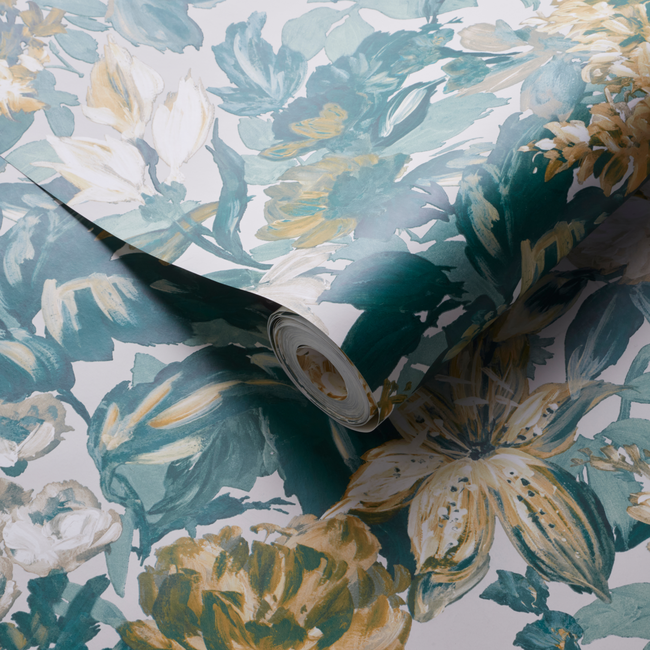 clarke & clarke - lilum - glade wallpaper - w0158/02.cac.0