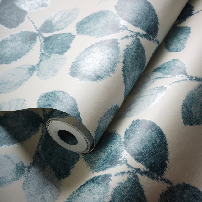 clarke & clarke - northia - denim linen wallpaper - w0159/02.cac.0