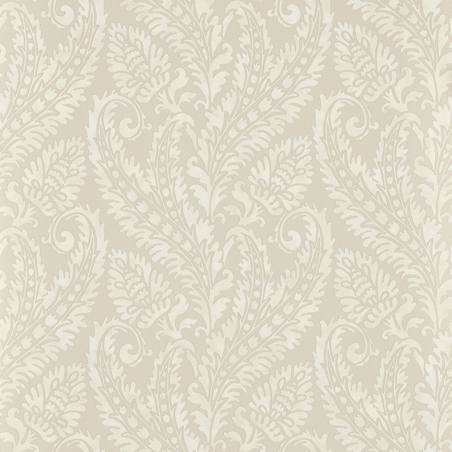 clarke & clarke - regale - ivory mocha wallpaper - w0161/03.cac.0