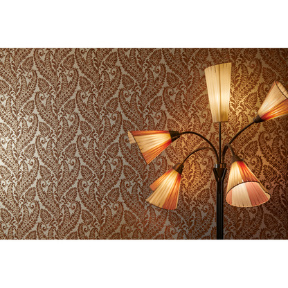 Clarke & Clarke - Regale - Russet Gilver wallpaper - W0161/04.CAC.0