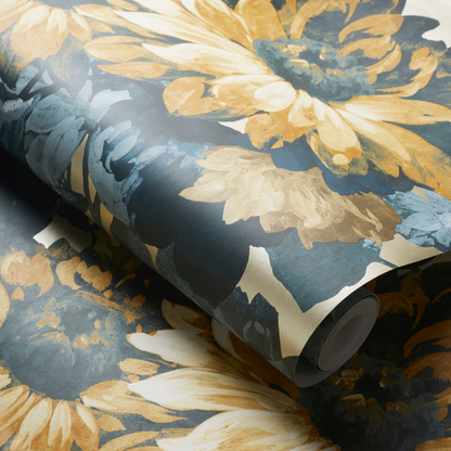 Clarke & Clarke - Sunforest - Gilver Denim wallpaper - W0162/02.CAC.0