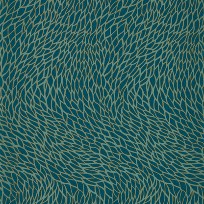 Clarke & Clarke - Corallino - Teal wallpaper - W0166/03.CAC.0