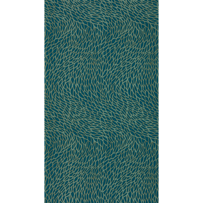 clarke & clarke - corallino - teal wallpaper - w0166/03.cac.0