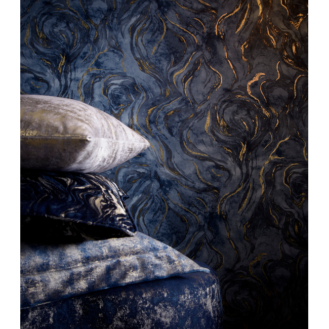 clarke & clarke - lavico - midnight wallpaper - w0168/03.cac.0