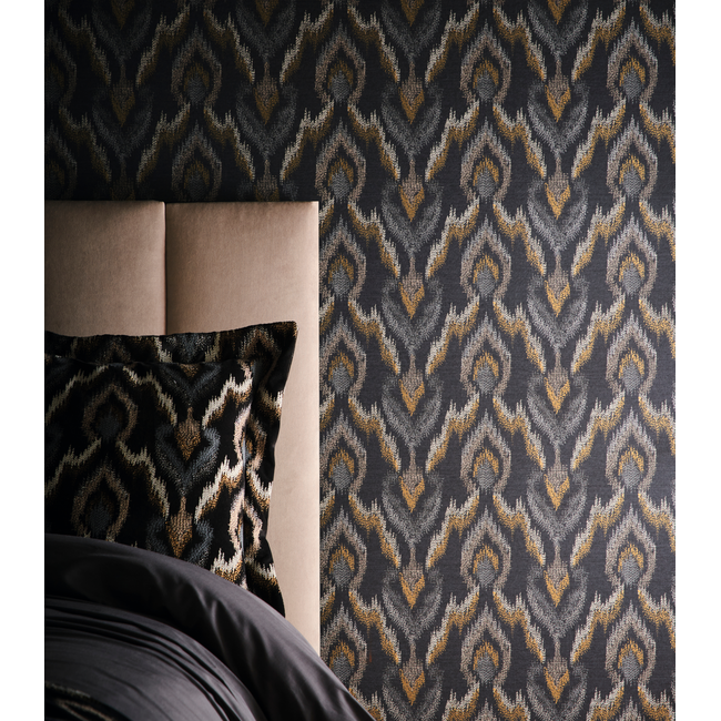 clarke & clarke - velluto - noir wallpaper - w0170/02.cac.0