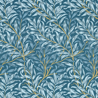 Clarke & Clarke - Willow Boughs - Denim wallpaper - W0172/01.CAC.0