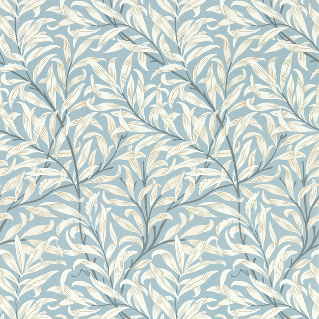 clarke & clarke - willow boughs - dove wallpaper - w0172/02.cac.0