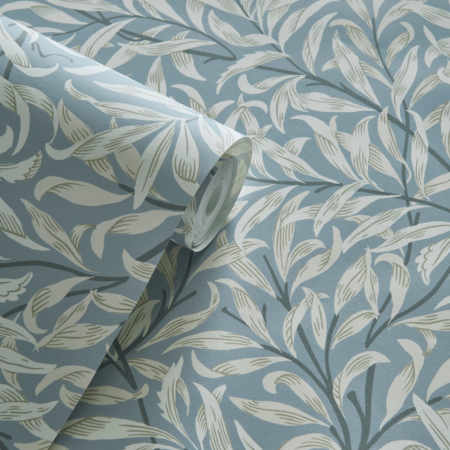 clarke & clarke - willow boughs - dove wallpaper - w0172/02.cac.0