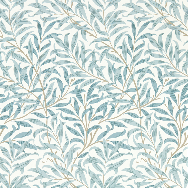 clarke & clarke - willow boughs - mineral wallpaper - w0172/04.cac.0