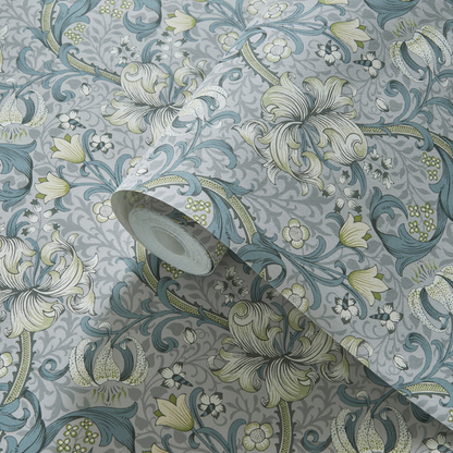 Clarke & Clarke - Golden Lily - Slate wallpaper - W0174/02.CAC.0