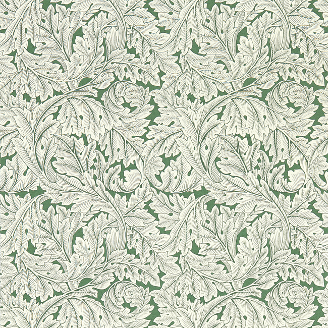 clarke & clarke - acanthus - sage wallpaper - w0175/01.cac.0