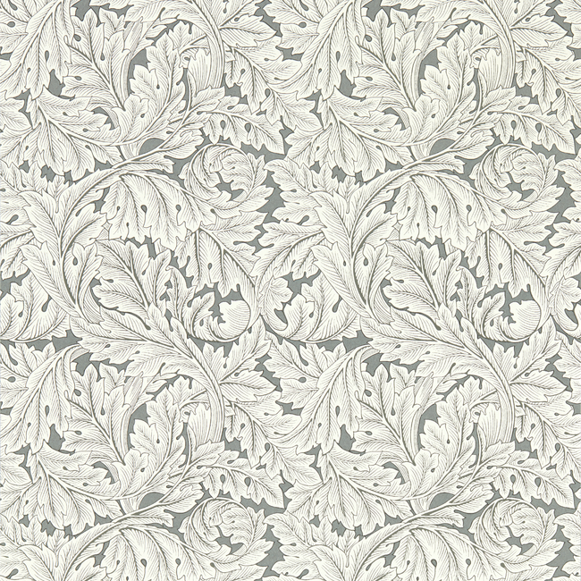 clarke & clarke - acanthus - slate wallpaper - w0175/02.cac.0