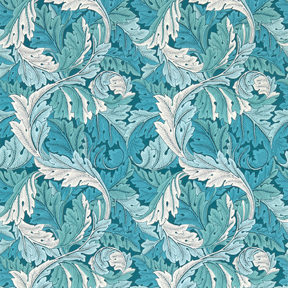 Clarke & Clarke - Acanthus - Teal wallpaper - W0175/04.CAC.0