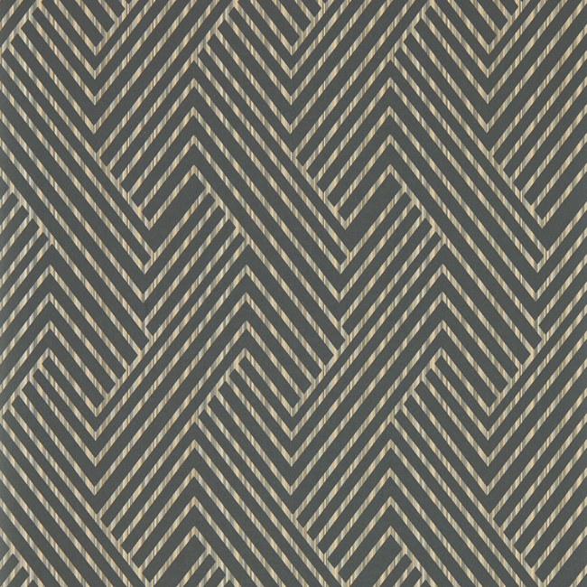 clarke & clarke - grassetto - charcoal wallpaper - w0181/01.cac.0