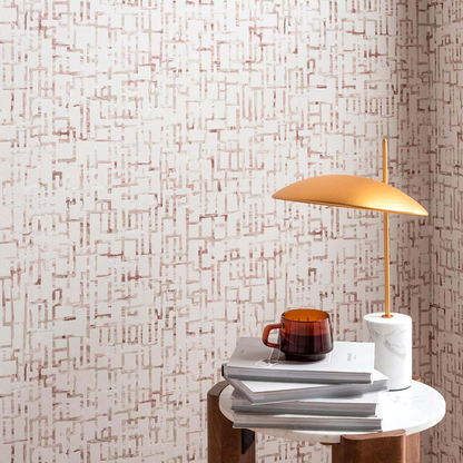 Clarke & Clarke - Quadrata - Blush wallpaper - W0184/01.CAC.0