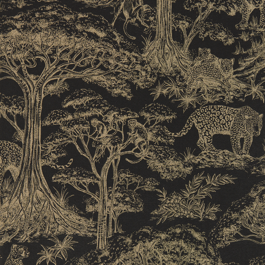 Clarke & Clarke - Kisumu - Noir/Luxe wallpaper - W0185/04.CAC.0