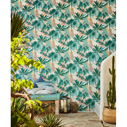 Clarke & Clarke - Malindi - Charcoal wallpaper - W0186/01.CAC.0