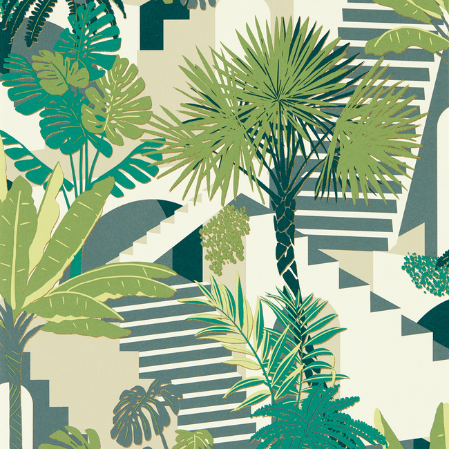 clarke & clarke - malindi - palm wallpaper - w0186/03.cac.0