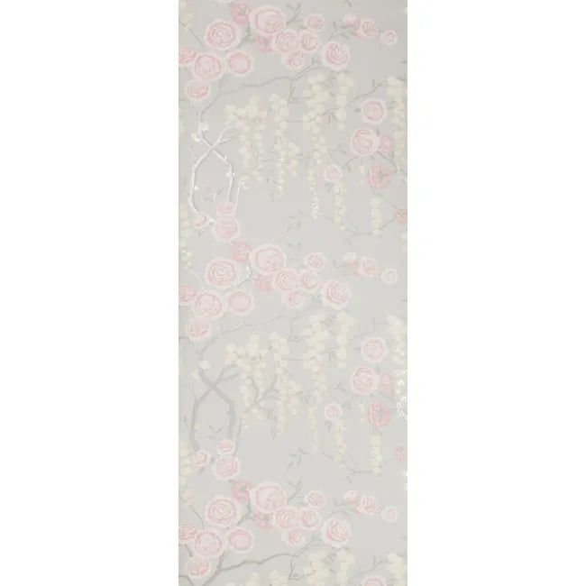 kravet design - peony tree - light pink