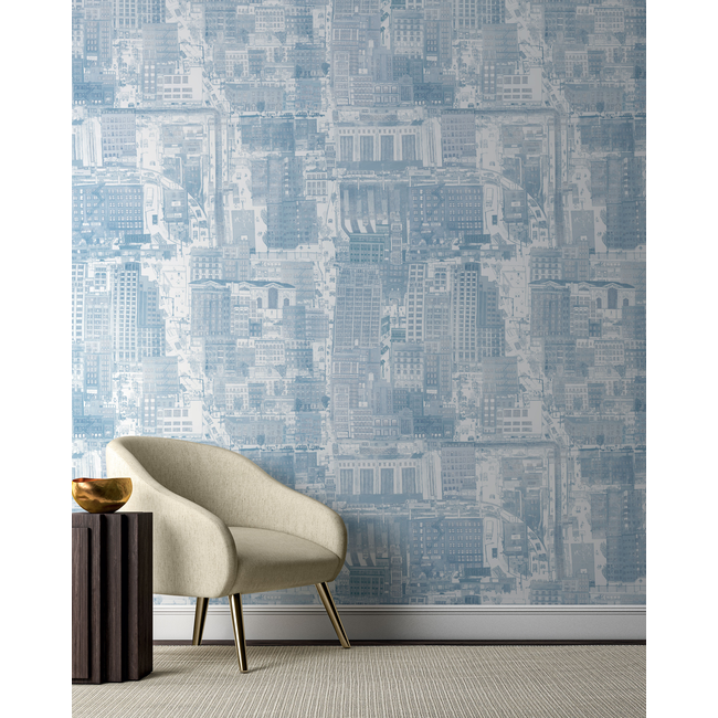 kravet couture - urban planning - blueish - w3583.15.0