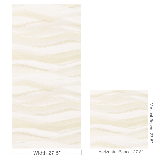 kravet couture - striate wallpaper - champagne - w3827.161.0