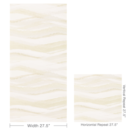 Kravet Couture - Striate wallpaper - Champagne - W3827.161.0