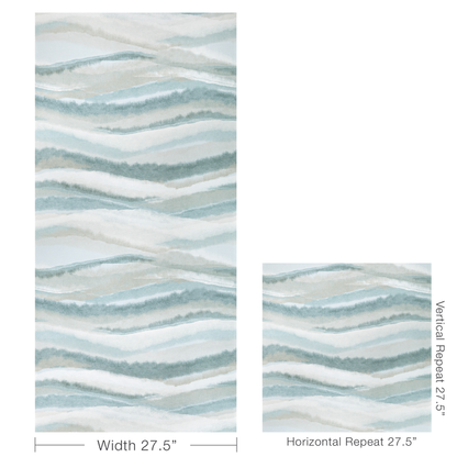 Kravet Couture - Striate wallpaper - Chambray - W3827.511.0