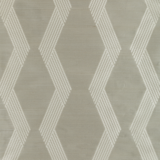 kravet couture - chainlink emb sisal - grey - w3835.11.0