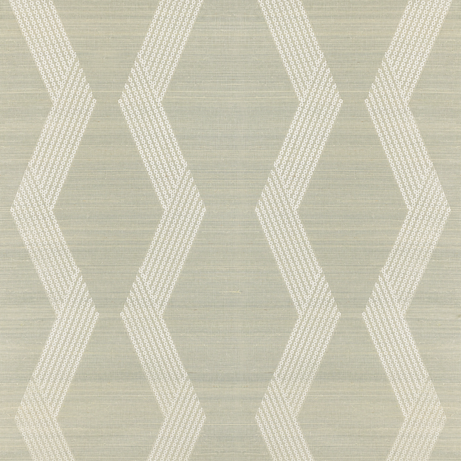 kravet couture - chainlink emb sisal - ice - w3835.1101.0