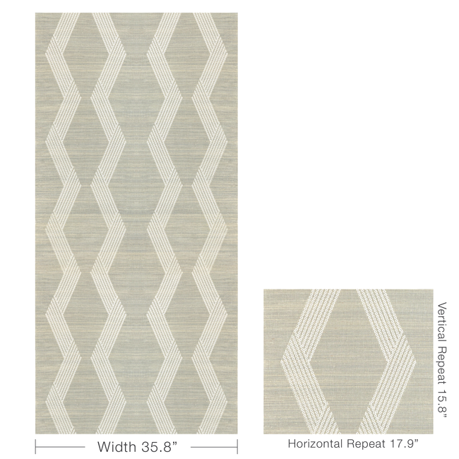 kravet couture - chainlink emb sisal - ice - w3835.1101.0