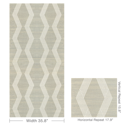 Kravet Couture - Chainlink Emb Sisal - Ice - W3835.1101.0