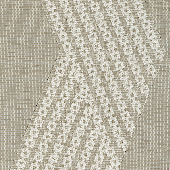 kravet couture - chainlink emb sisal - grey - w3835.11.0