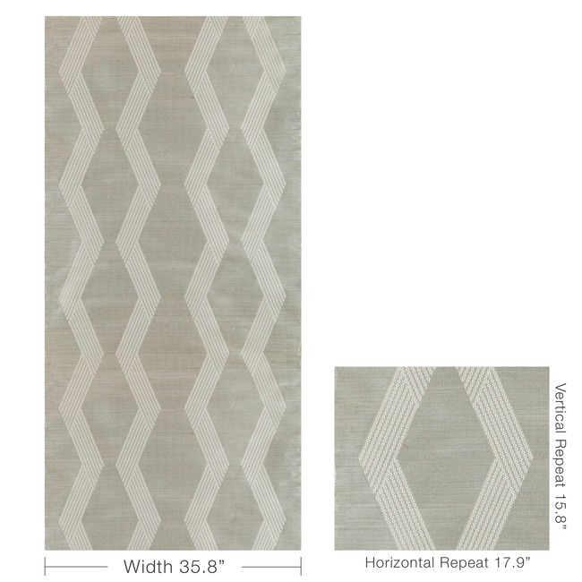 kravet couture - chainlink emb sisal - grey - w3835.11.0