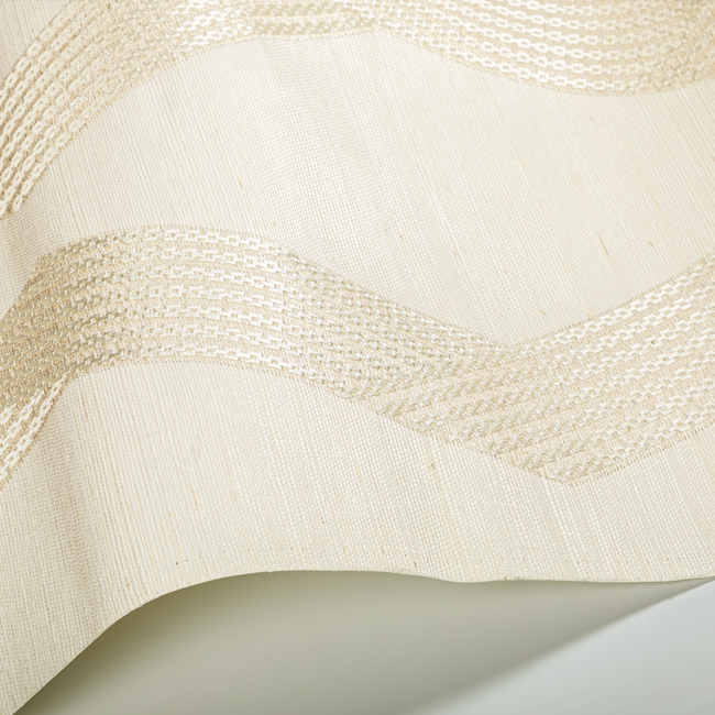 kravet couture - chainlink emb sisal - bone - w3835.161.0