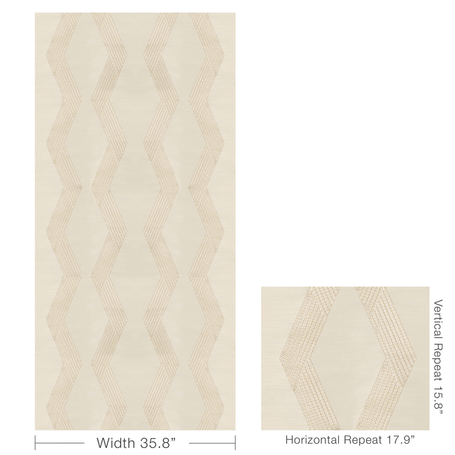 kravet couture - chainlink emb sisal - bone - w3835.161.0