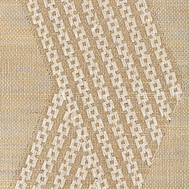 kravet couture - chainlink emb sisal - gold - w3835.416.0