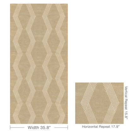 Kravet Couture - Chainlink Emb Sisal - Gold - W3835.416.0