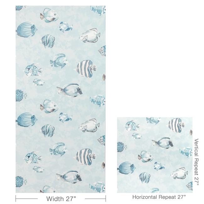 kravet design - great reef wallpaper - surf