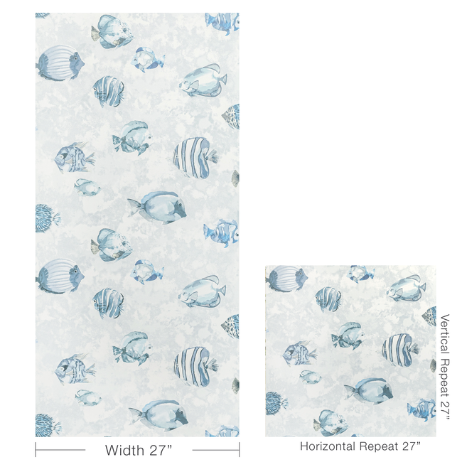 kravet design - great reef wallpaper - crystal