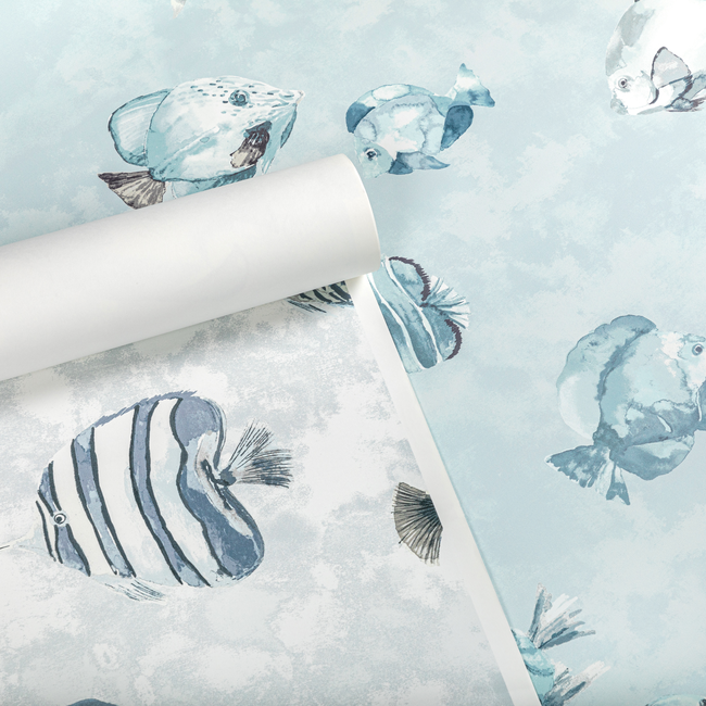 kravet design - great reef wallpaper - crystal