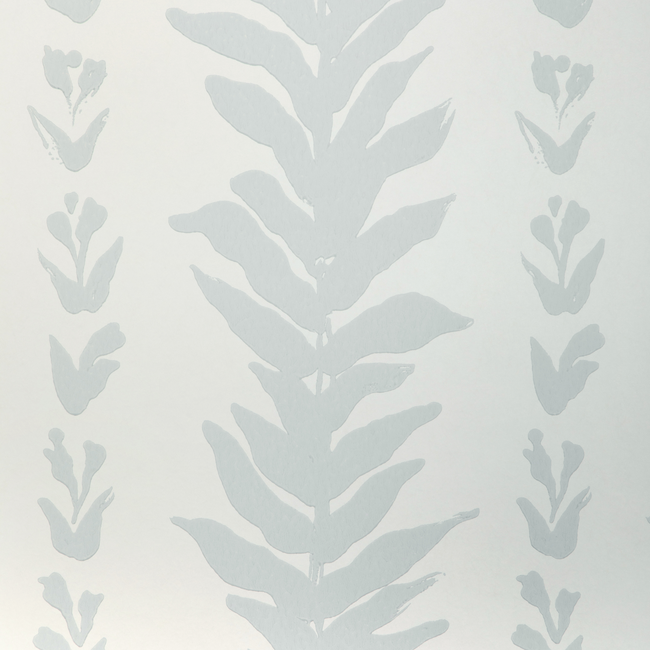 kravet couture - climbing leaves wallpaper - mist - w3937.1101.0