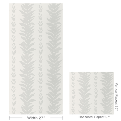 Kravet Couture - Climbing Leaves wallpaper - Stone - W3937.11.0