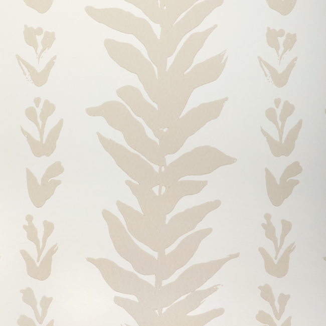 kravet couture - climbing leaves wallpaper - linen - w3937.16.0