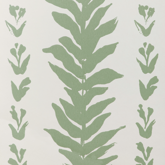 kravet couture - climbing leaves wallpaper - sage - w3937.30.0