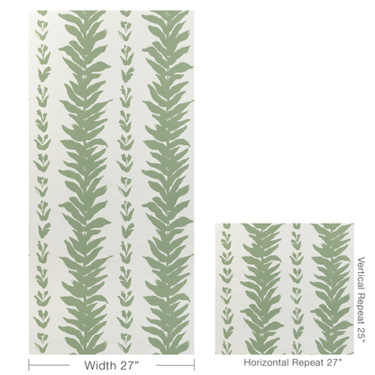 Kravet Couture - Climbing Leaves wallpaper - Sage - W3937.30.0